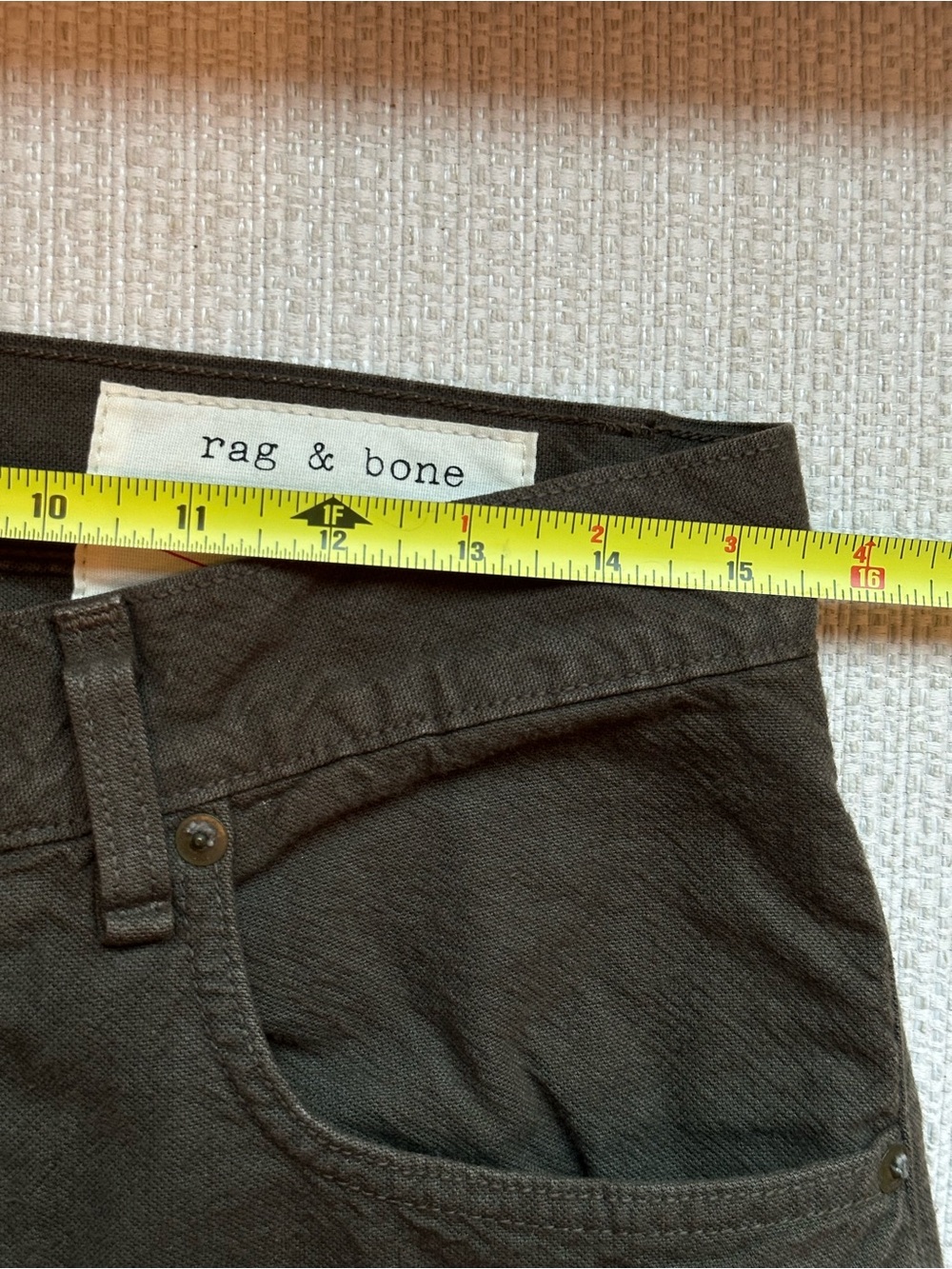 Rag & Bone Slim Straight Fatigue Canvas Pants 31 NWT Tailored Workwear - Picture 11 of 13